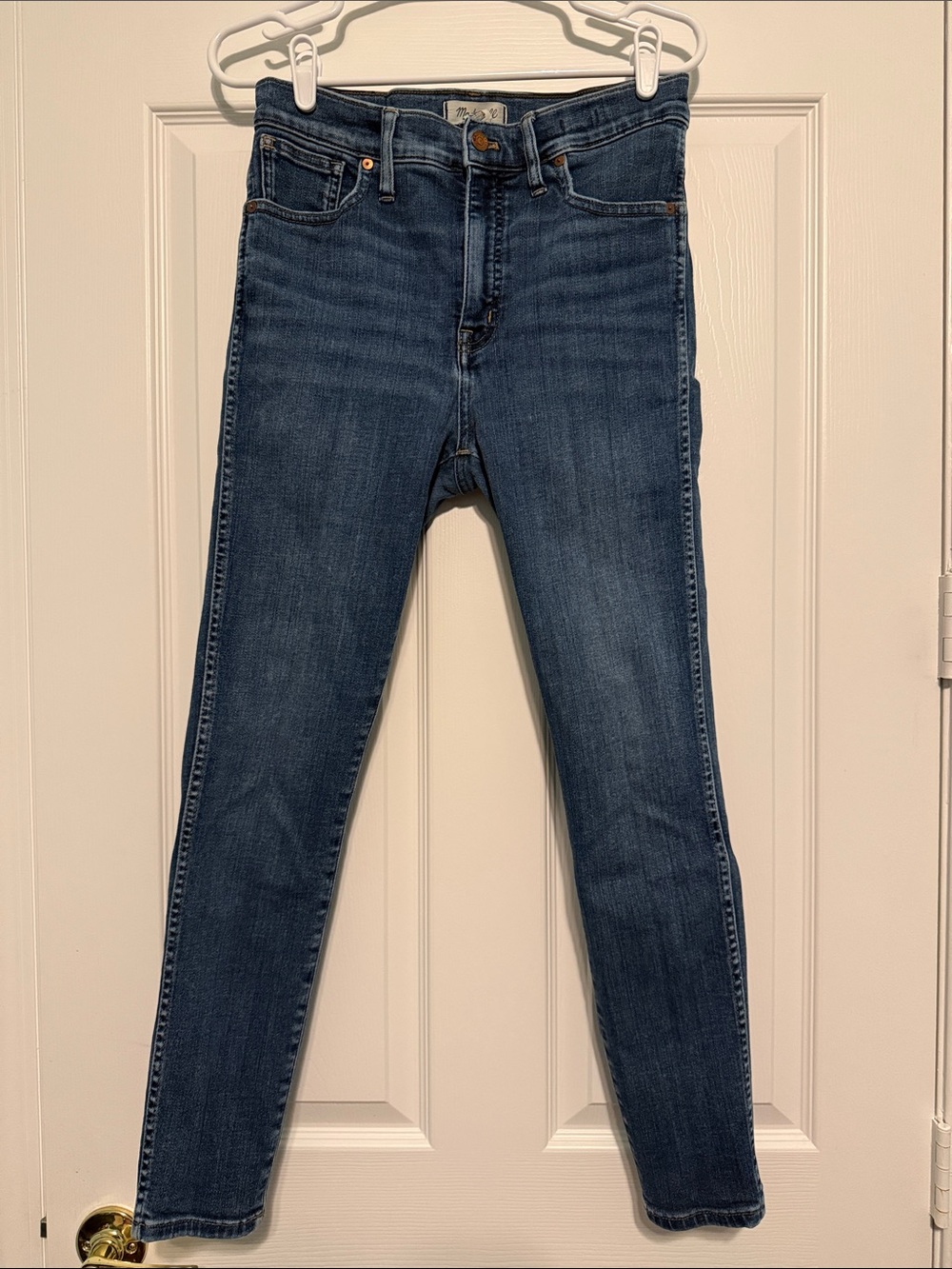 Madewell High-Rise Skinny Jeans in Medium Blue